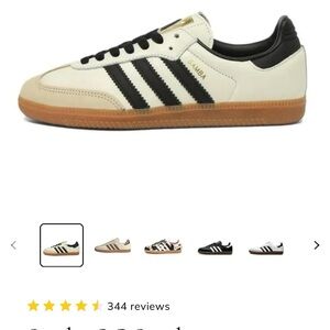 Adidas Samba OG Cream and Black Sneakers